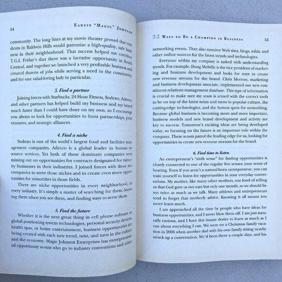 32 WAYS TO BE A CHAMPION IN BUSINESS (2008) Earvin MAGIC Johnson Hardback Book - Picture 7 of 7
